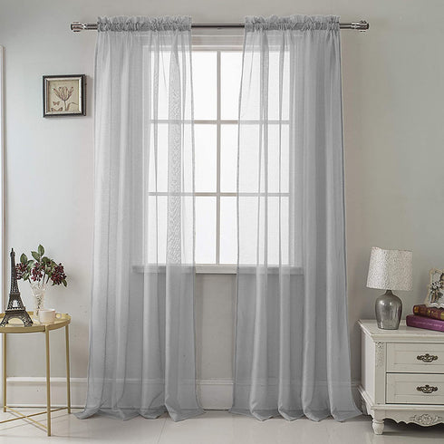 Adore the Decor™ Sheer Rod Pocket 54 x 84in. Single Curtain Panel